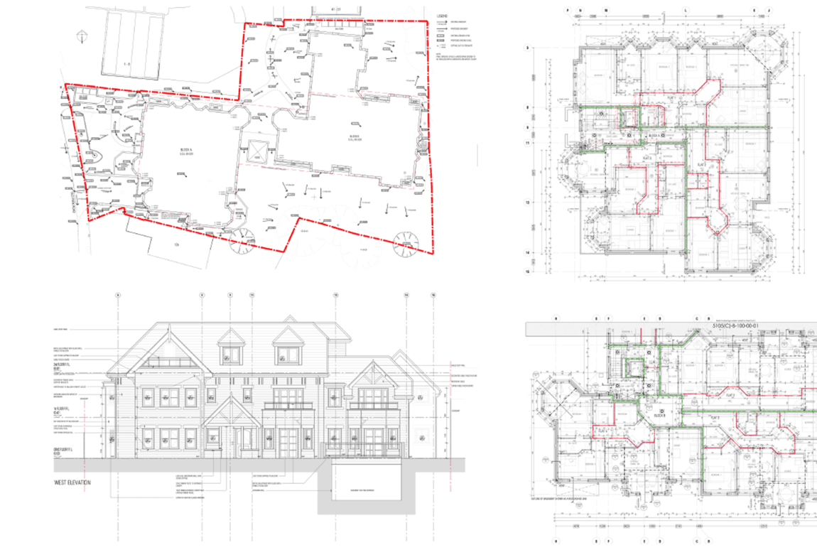Site plan & elevations — anonymised drawing sample, Krain Studio